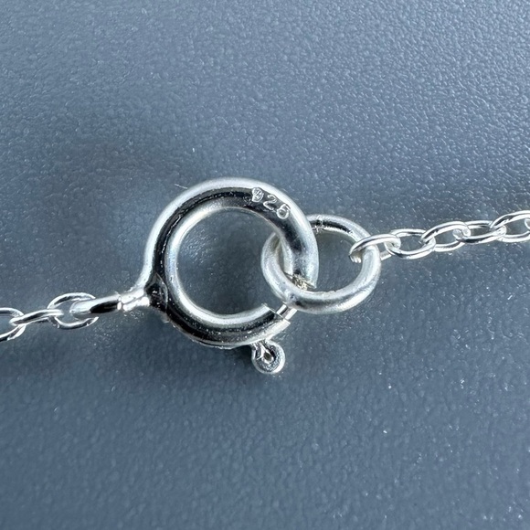 Sterling Silver CZ Dolphin Necklace - Picture 6 of 7